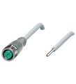 Pepperl+Fuchs V1-G-A2-20M-PUR Female cordset single-ended M12 straight A-coded, LED 4-pin, PUR cable grey