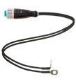 Pepperl+Fuchs V1-GY-1M/2M-PUR-TAP Y connection cable M12 socket straight A-coded 4-pin, PUR 2x single cores