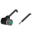 Pepperl+Fuchs V11-W-BK10M-PVC-U Female cordset single-ended M12 angled A-coded, 3-pin, PVC cable black, UL approved
