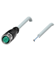 Pepperl+Fuchs V15-G-15M-PUR Female cordset single-ended M12 straight A-coded, 5-pin, PUR cable grey