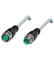 Pepperl+Fuchs V15-G-15M-PUR-V15-G Cordset M12 socket straight to M12 plug straight A-coded, 5-pin, PUR cable grey