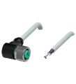 Pepperl+Fuchs V15-W-15M-PUR-ABG Female cordset single-ended M12 angled A-coded, 5-pin, PUR cable grey, shielded
