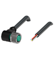 Pepperl+Fuchs V19-W-BK3M-PUR-U Female cordset single-ended M12 angled A-coded, 8-pin, PUR cable black, UL approved