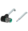 Pepperl+Fuchs V1S-WV4A-10M-PVC Male cordset single-ended M12 angled stainless steel 14404, A-coded, 4-pin, PVC cable grey