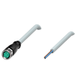 Pepperl+Fuchs V3-GM-30M-PUR Female cordset single-ended M8 straight A-coded, 3-pin, PUR cable grey