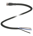 Pepperl+Fuchs V3-GM-BK5M-PUR-Y70100963 Female cordset single-ended, M8, 3-pin, PUR cable
