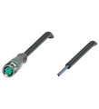 Pepperl+Fuchs V3-GM-E2-BK2M-PVC-U Female cordset single-ended M8 straight A-coded, LED 3-pin, PVC cable black, UL approved