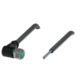 Pepperl+Fuchs V3-WM-BK2M-PVC-U Female cordset single-ended M8 angled A-coded, 3-pin, PVC cable black, UL approved