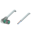 Pepperl+Fuchs V31-WM-A2-10M-PUR Female cordset single-ended M8 angled A-coded, LED 4-pin, PUR cable grey