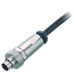 Pepperl+Fuchs V38S-G-10M-PUR-ABG Single-ended male cordset, M9, 8-pin, shielded, PUR cable
