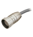 Pepperl+Fuchs 9424-01M-24P-FXS Female cordset single-ended M23 straight A-coded, 19-pin, PVC cable twisted pairs grey, shielded