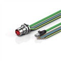 Beckhoff ZK7714-BY00-Axxx B23, ENP cable, PUR, 5 G 40 mm² + (1 x 4 x AWG22), drag chain suitable, key 2 (400 V AC)