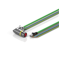 Beckhoff ZK7314-CI00-Axxx B23, ENP cable, PUR, 5 G 40 mm² + (1 x 4 x AWG22), drag chain suitable, key 1 (2 x 24 V DC + PE)