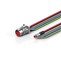 Beckhoff ZK7314-BW00-0xxx B23, ECP cable, PUR, 5 G 40 mm² + (1 x 4 x AWG22), drag chain suitable, key 1 (2 x 24 V DC + PE)