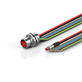 Beckhoff ZK7314-AW00-0xxx B23, ECP cable, PUR, 5 G 40 mm² + (1 x 4 x AWG22), drag chain suitable, key 1 (2 x 24 V DC + PE)