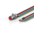 Beckhoff ZK7314-AT00-0xxx B23, ECP cable, PUR, 5 G 40 mm² + (1 x 4 x AWG22), drag chain suitable, key 1 (2 x 24 V DC + PE)