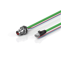 Beckhoff ZK7102-BG00-Axxx B12, ENP cable, PUR, 2 x 075 mm² + (1 x 4 x AWG22), drag chain suitable, key 1 (24 V DC)