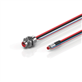Beckhoff ZK7102-AF00-0xxx B12, ECP cable, PUR, 2 x 075 mm² + (1 x 4 x AWG22), drag chain suitable, key 1 (24 V DC)