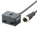 IFM FC Splitter AS-i / AUX 1 m M12 UL AS-Interface flat cable insulation displacement connector