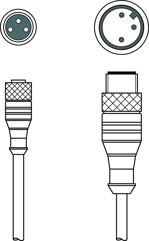 Leuze KDS U-M8-3A-M12-3A-V1-010 Bağlantı kablosu Turkiye