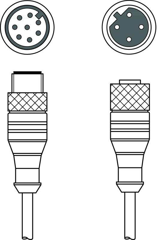 Leuze KDS PB-M12-4A-M12-8A-P0-020 Bağlantı kablosu Turkiye