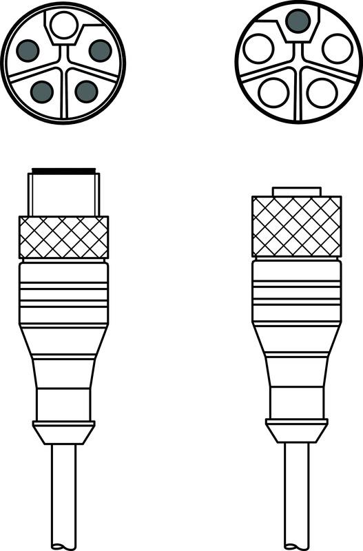 Leuze KDS PL-M12-5A-M12-5A-P0-020 Bağlantı kablosu Turkiye