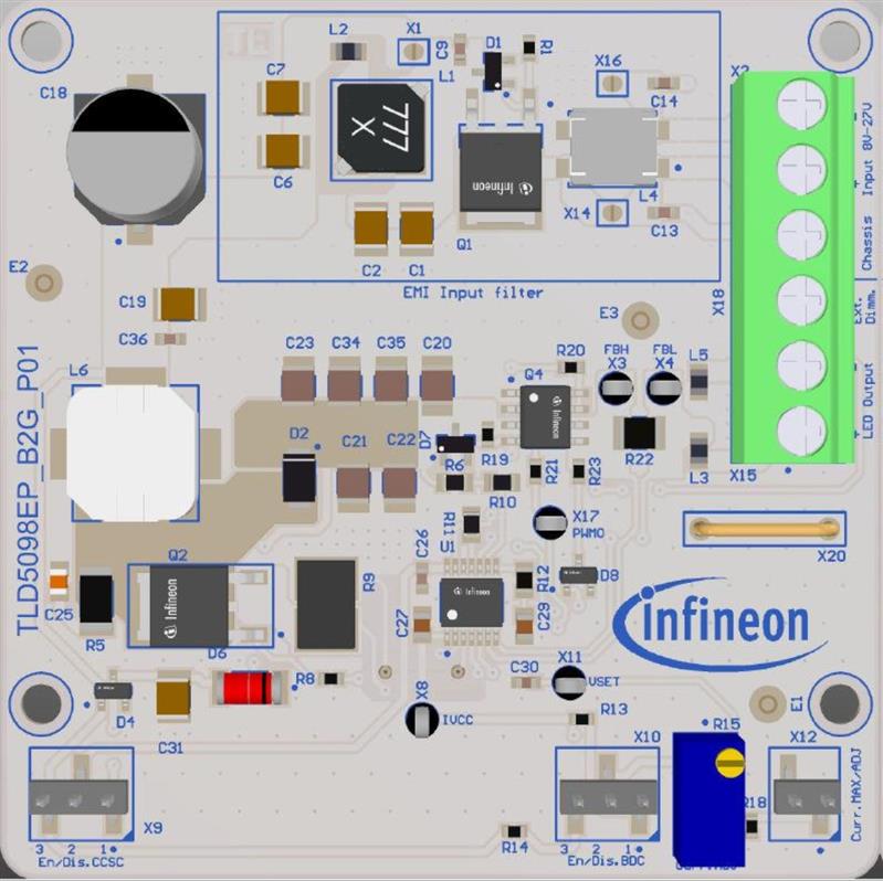 Infineon TLD5098EP_B2G_EVALKIT Turkiye