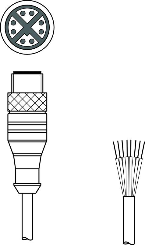 Leuze KS GB-M12-8A-P7-100 Bağlantı kablosu Turkiye