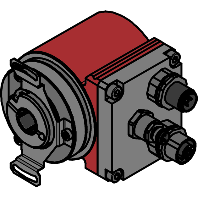 TR Electronic CES58M-00095 CES58M 8192/4096 EtherCat 12H7, 2xM12, 1xM8 Turkiye
