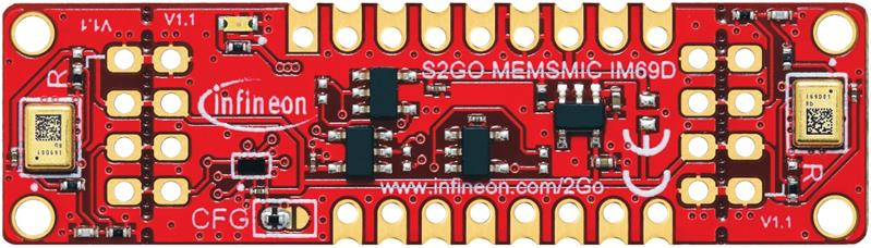 Infineon S2GO MEMSMIC IM69D Boards with two high-performance digital MEMS microphones and ready to use Arduino library Turkiye