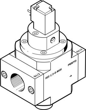 Festo HEE-3/8-D-MINI-110 Açma/kapama valfi Turkiye