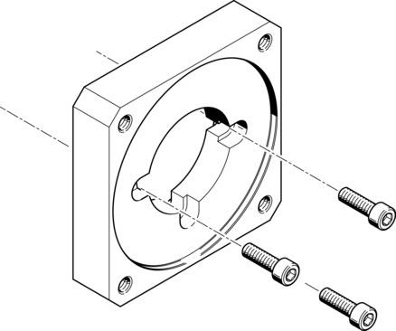 Festo EAMF-A-64A/B-70A Motor flanşı Turkiye