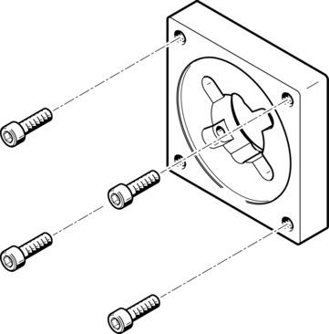 Festo EAMF-A-38A-87A Motor flanşı Turkiye