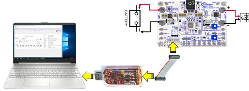 Infineon TLD5542-1IVREG-EVAL Turkiye