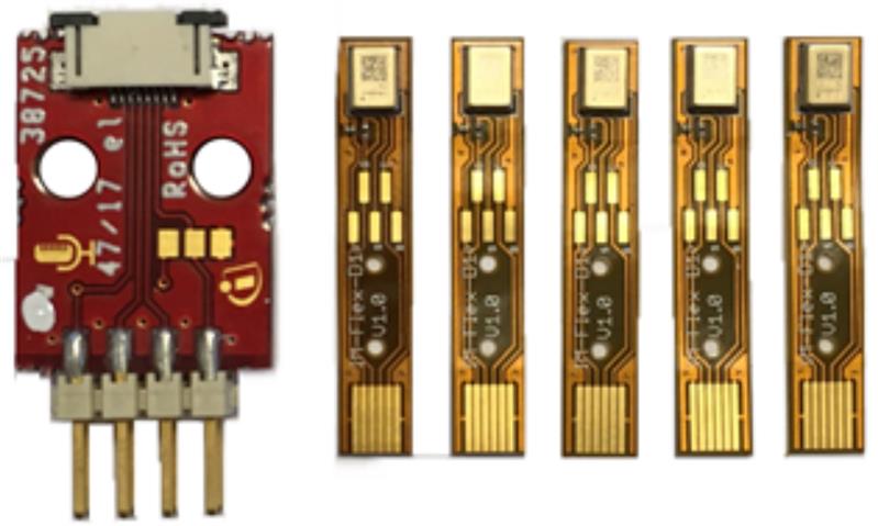 Infineon KIT_IM68A130A_FLEX Five XENSIV™ MEMS microphones IM68A130A mounted on flex board and one adapter board Turkiye