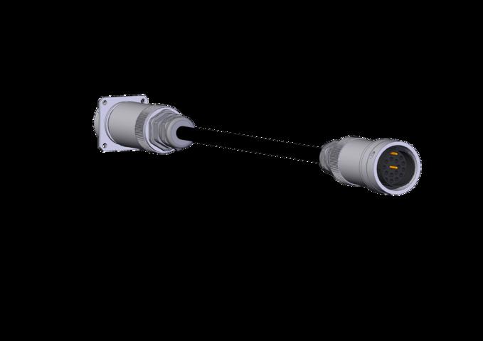 Euchner 23POL/10M/METALLAUSFUEHRUNG Extension cable 23-core, straight Turkiye