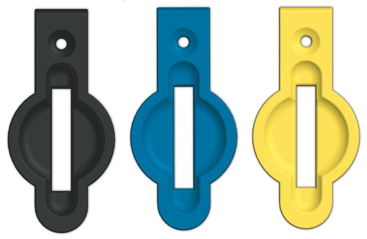 Euchner AY-SET-CVR-165413 Color cover set for CKS key adapter (black, blue, yellow) Turkiye