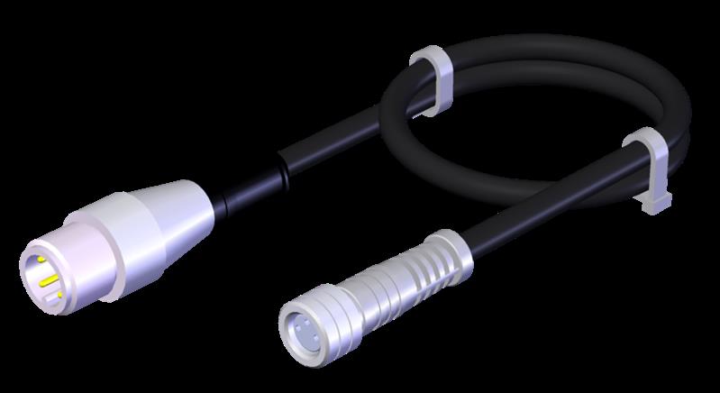 Euchner C-M08F03-02X025PU05,0-M12M04-095357 Connecting cable with 2 plug connectors M8 and M12, 5 m Turkiye
