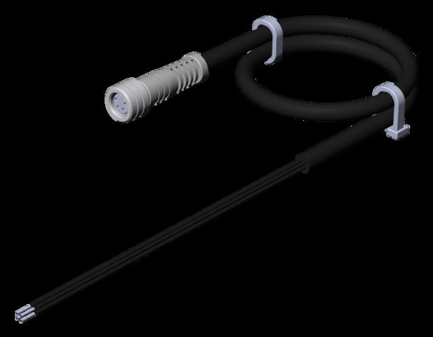 Euchner C-M08F04-04X025PV02,0-ES-084641 Connecting cable with plug connector M8, 4-pin, 2 m Turkiye