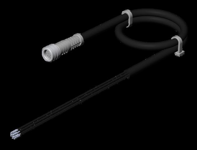 Euchner C-M08F08-08X014PU20,0-ES-106673 Connecting cable with plug connector M8, 8-pin, 20 m Turkiye