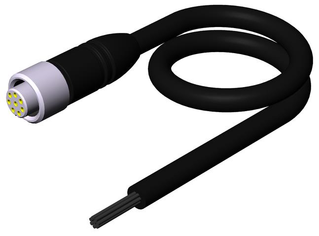 Euchner C-M12F08-07X025PV10,0-MA-099633 Connecting cable with plug connector M12, 8-pin, 10 m Turkiye