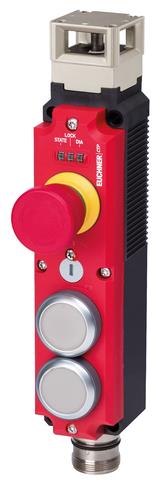 Euchner CTP-L1-AR-U-HA-AZE-SH-126874 Transponder-coded safety switch CTP-AR, M23, emergency stop, 2 pushbuttons (extended) Turkiye