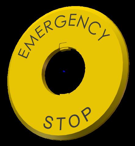 Euchner ES-HNAV-27 Plate for emergency stop ES-XN Turkiye