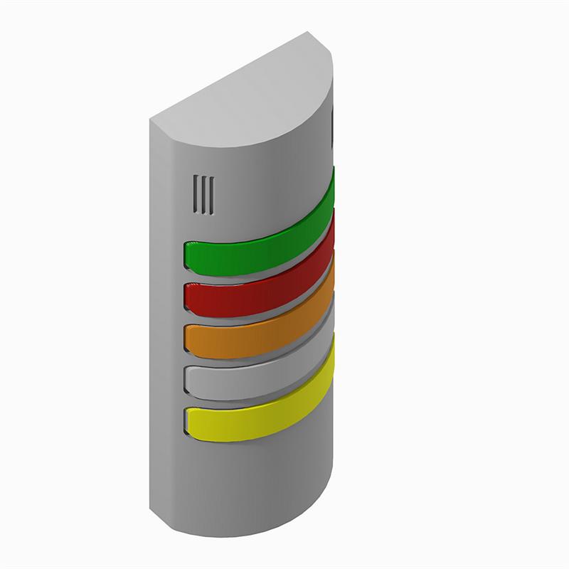 Allen Bradley 855W-G24L8Y7Y5Y4Y3 855W 24V AC/DC Wall Mount Signal Light Turkiye