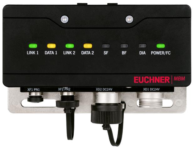 Euchner MBM-PN-S4-MLI-3B-156312 Bus module MBM-PN (M12 connection, D-coded, Power 7/8