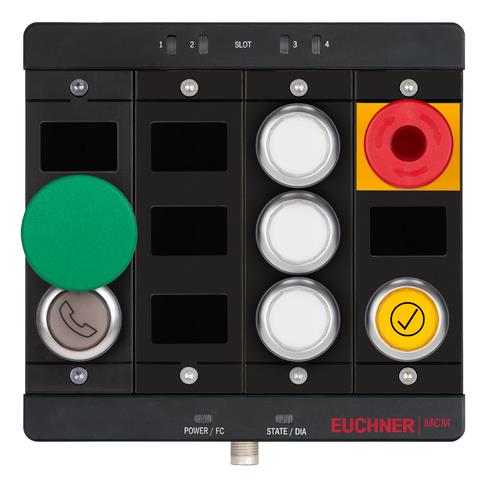 Euchner MCM-MLI-YM1L5L9L6-KA-172043 Expansion module MCM-MLI (1 mushroom pushbutton, 1 EMERGENCY STOP, 5 pushbuttons) Turkiye