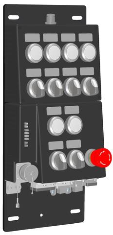Euchner MGB-CB-PN-114744 Control panel MGB--PN with 13 control elements, push-pull plug, connection for stack light, RC12 Turkiye