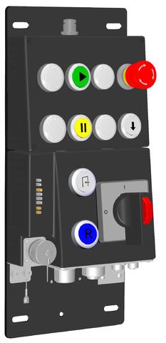 Euchner MGB-CB-PN-124822 Control panel MGB--PN with 11 controls and indicators, 7/8