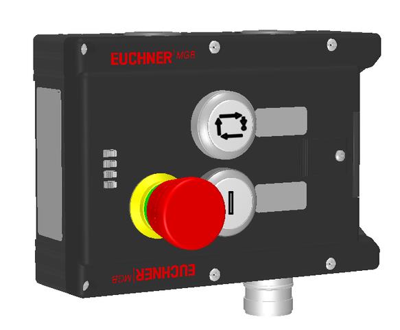 Euchner MGB-L0-ARA-AC4A1-S1-R-117083 Locking module MGB-L0-ARA (guard locking by spring force) with 2 pushbuttons, emergency stop, RC18 Turkiye