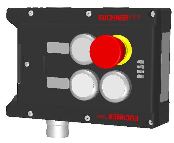 Euchner MGB-L1-APA-AP4A1-S1-L-121370 Locking module MGB-L1-APA (guard locking by spring force) with 3 pushbuttons, emergency stop, RC18 Turkiye